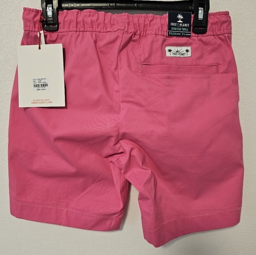 Free Planet Bright Fuchsia Stretch Twill Shorts Women's Size XS NWT - Picture 4 of 8